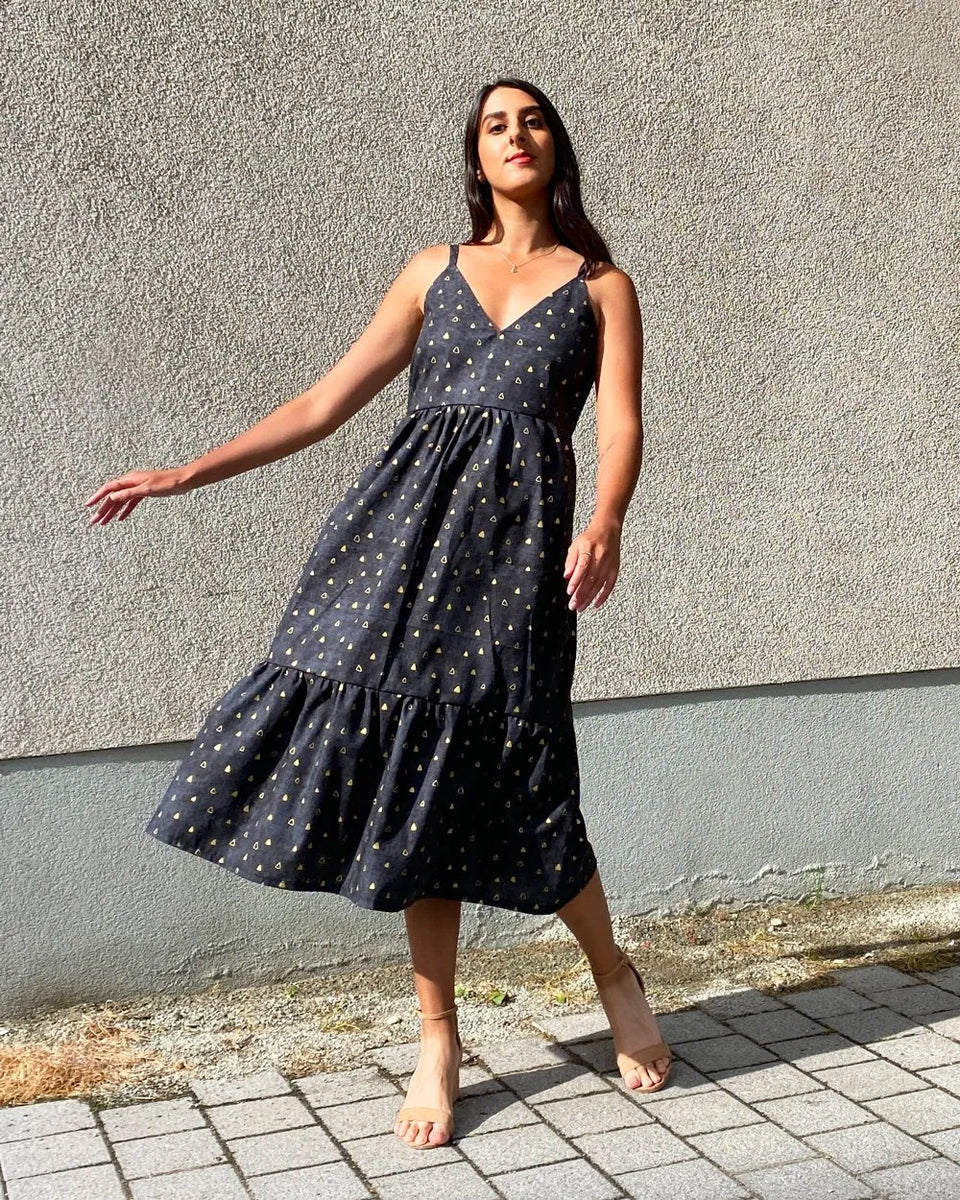 knee length dresses for ladies Rhea Dress PDF Sewing Pattern