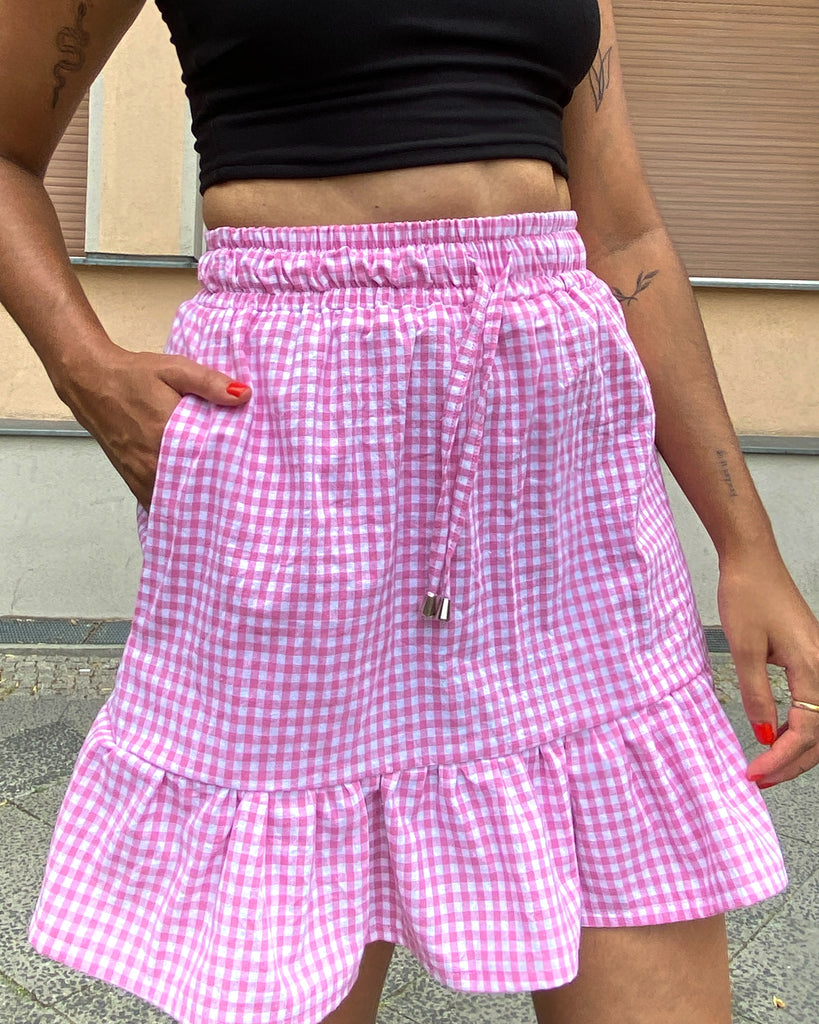 Rani Skirt PDF Sewing Pattern Easy Elastic Summer Maxi Skirt Drawstring Waist Side Leg Slits