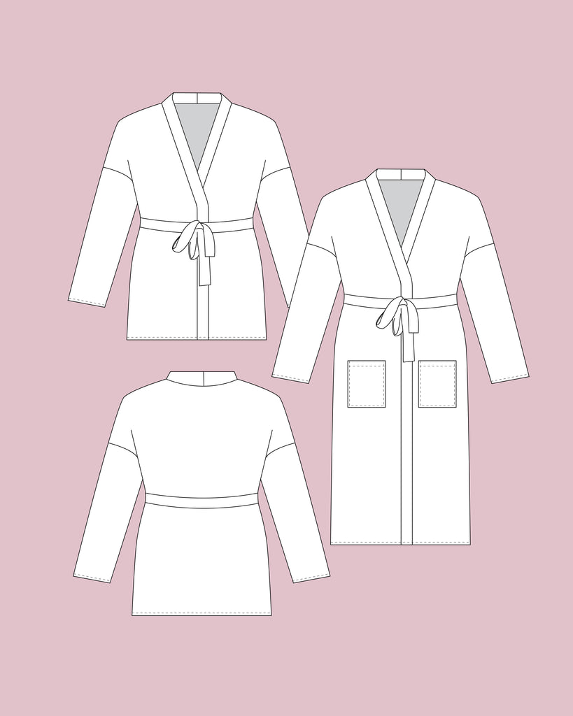 Hayley Robe PDF Sewing Pattern | Easy Bathrobe Dressing Gown – Tammy ...
